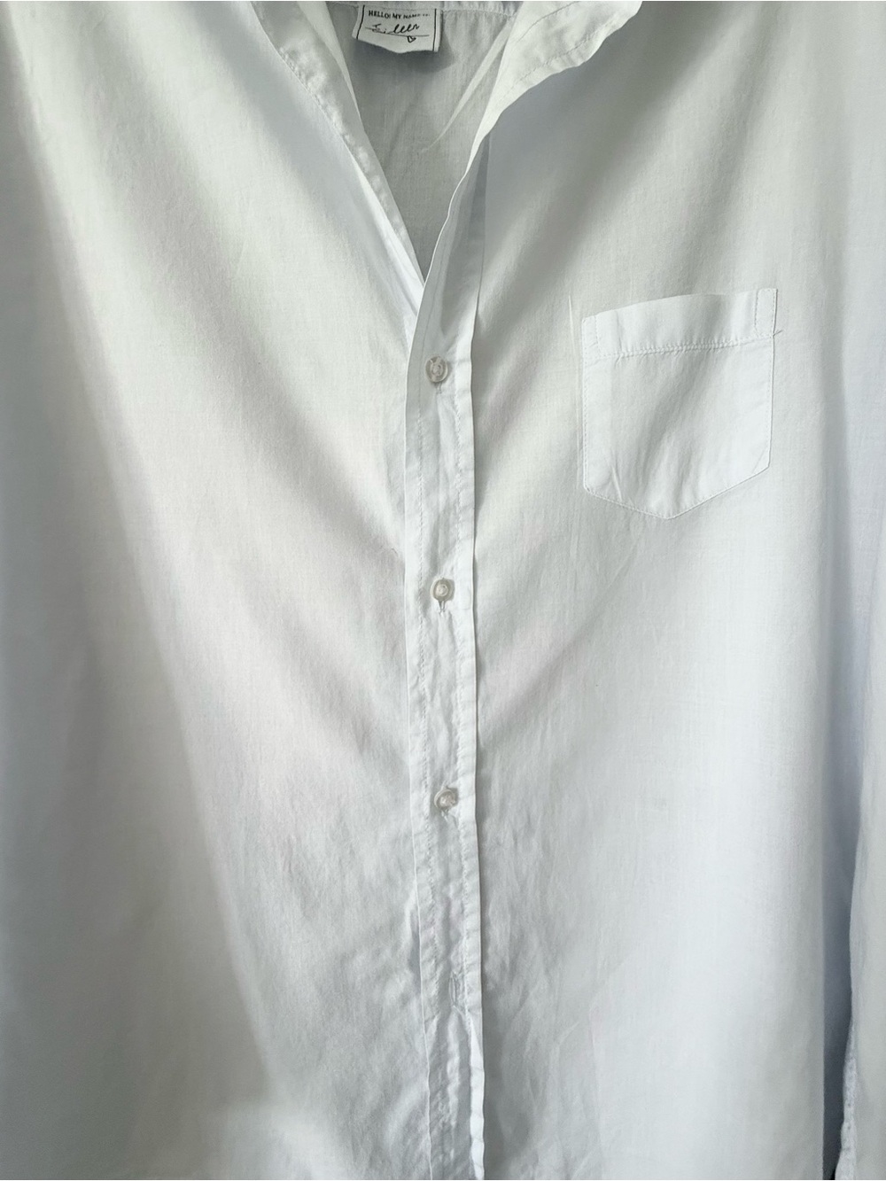 Frank & Eileen Lightweight Light Blue Shirt. Large - Picture 3 of 7